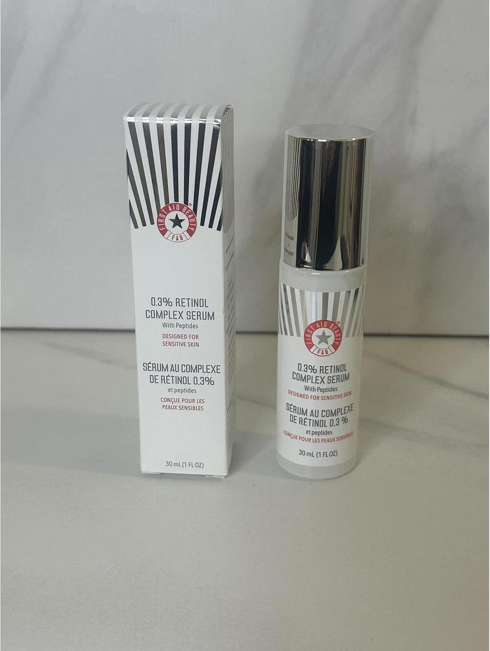 First Aid Beauty 0.3% Retinol complex serum with peptides 1 fl oz